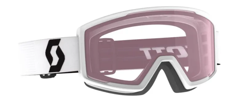 2024/25 Scott Factor Goggle in white/black with illuminator S1 lens