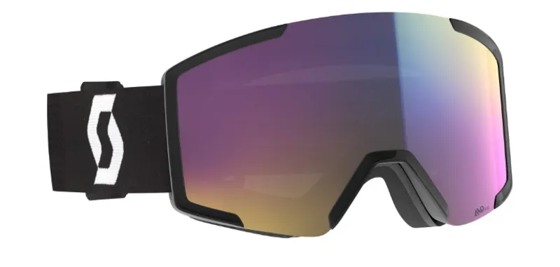 2024/25 Scott Shield google in black/white with amplifier S2 teal chrome lens